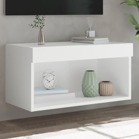 TV stand with white LED lights 60x30x30 cm by , TV Furniture - Ref: Foro24-837127, Price: 38,74 €, Discount: %