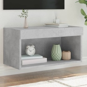 TV cabinet with LED lights concrete gray 60x30x30 cm by , TV Furniture - Ref: Foro24-837133, Price: 37,72 €, Discount: %