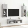 TV cabinet with LED lights concrete gray 60x30x30 cm by , TV Furniture - Ref: Foro24-837133, Price: 37,72 €, Discount: %