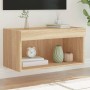 TV stand with LED lights Sonoma oak 60x30x30 cm by , TV Furniture - Ref: Foro24-837131, Price: 38,99 €, Discount: %