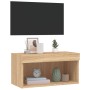 TV stand with LED lights Sonoma oak 60x30x30 cm by , TV Furniture - Ref: Foro24-837131, Price: 38,99 €, Discount: %