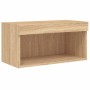 TV stand with LED lights Sonoma oak 60x30x30 cm by , TV Furniture - Ref: Foro24-837131, Price: 38,99 €, Discount: %