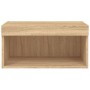 TV stand with LED lights Sonoma oak 60x30x30 cm by , TV Furniture - Ref: Foro24-837131, Price: 38,99 €, Discount: %