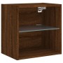 Wall bedside table with LED lights brown oak by , TV Furniture - Ref: Foro24-837076, Price: 37,73 €, Discount: %