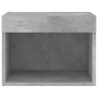 Concrete gray wall-mounted bedside table with LED lights by , TV Furniture - Ref: Foro24-837119, Price: 35,45 €, Discount: %