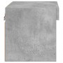 Concrete gray wall-mounted bedside table with LED lights by , TV Furniture - Ref: Foro24-837119, Price: 35,45 €, Discount: %