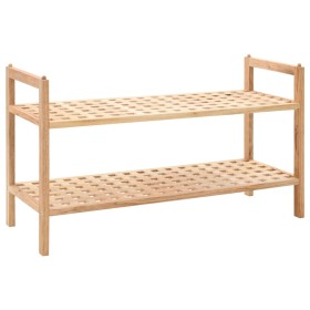 Solid walnut wood shoe rack 69x26x40 cm by vidaXL, Shoe racks and shoe organizers - Ref: Foro24-247102, Price: 35,30 €, Disco...