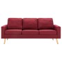 2-Piece Sofa Set Wine Red Fabric by , Sofas - Ref: Foro24-3056631, Price: 488,99 €, Discount: %