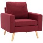 2-Piece Sofa Set Wine Red Fabric by , Sofas - Ref: Foro24-3056631, Price: 488,99 €, Discount: %