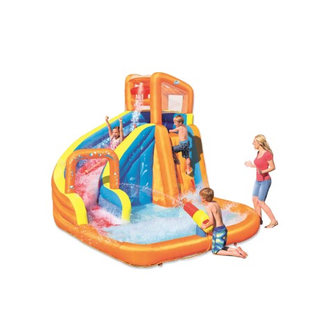 Bestway H2OGO Tobogán de agua Turbo Splash Water Zone-Mega Water Park de Bestway, Toboganes acuáticos para piscinas - Ref: Fo...