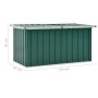 Green garden storage box 129x67x65 cm by , Outdoor storage boxes - Ref: Foro24-46261, Price: 98,77 €, Discount: %