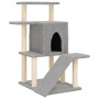 Rascador para gatos con postes de sisal gris claro 97 cm de , Mobiliario para gatos - Ref: Foro24-172098, Precio: 44,35 €, De...