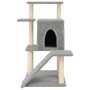 Rascador para gatos con postes de sisal gris claro 97 cm de , Mobiliario para gatos - Ref: Foro24-172098, Precio: 44,35 €, De...