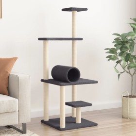 Cat scratching post with dark gray sisal posts 136 cm by , Cat furniture - Ref: Foro24-172093, Price: 47,37 €, Discount: %