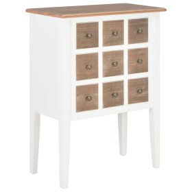 Aparador de madera maciza blanco 54x30x80 cm de vidaXL, Aparadores - Ref: Foro24-280075, Precio: 100,99 €, Descuento: %