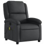 Sillón reclinable de masaje cuero auténtico negro de , Sillones - Ref: Foro24-371793, Precio: 337,07 €, Descuento: %