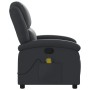 Sillón reclinable de masaje cuero auténtico negro de , Sillones - Ref: Foro24-371793, Precio: 337,07 €, Descuento: %