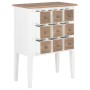 White solid wood sideboard 54x30x80 cm by vidaXL, Sideboards - Ref: Foro24-280075, Price: 99,98 €, Discount: %