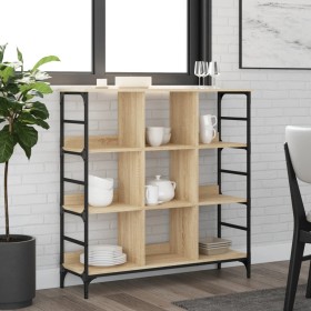 Aparador de madera de ingeniería roble Sonoma 102x32x103,5 cm de , Aparadores - Ref: Foro24-837728, Precio: 72,99 €, Descuent...