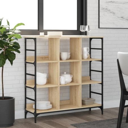 Aparador de madera de ingeniería roble Sonoma 102x32x103,5 cm de , Aparadores - Ref: Foro24-837728, Precio: 72,56 €, Descuent...