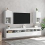 TV cabinet with LED lights white 30.5x30x60 cm by , TV Furniture - Ref: Foro24-836987, Price: 44,04 €, Discount: %