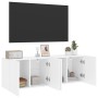 Wand-TV-Schränke 2 Einheiten weiß 60x30x41 cm von , TV-Möbel - Ref: Foro24-836939, Preis: 72,29 €, Rabatt: %