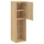 TV cabinet with LED lights Sonoma oak 30.5x30x102 cm by , TV Furniture - Ref: Foro24-837019, Price: 57,44 €, Discount: %