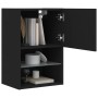 TV-Schrank mit LED-Leuchten schwarz 40,5x30x60 cm von , TV-Möbel - Ref: Foro24-837031, Preis: 47,99 €, Rabatt: %