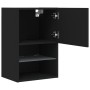 TV-Schrank mit LED-Leuchten schwarz 40,5x30x60 cm von , TV-Möbel - Ref: Foro24-837031, Preis: 47,99 €, Rabatt: %