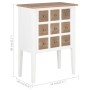 Weißes Massivholz-Sideboard 54x30x80 cm von vidaXL, Sideboards - Ref: Foro24-280075, Preis: 99,98 €, Rabatt: %