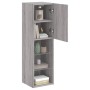 TV-Schrank mit LED-Leuchten Sonomagrau 30,5x30x102 cm von , TV-Möbel - Ref: Foro24-837025, Preis: 56,28 €, Rabatt: %