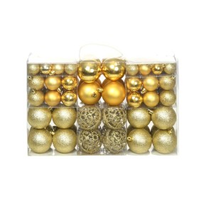 Lote de bolas de Navidad 100 unidades doradas 3/4/6 cm de vidaXL, Adornos festivos - Ref: Foro24-245708, Precio: 13,99 €, Des...