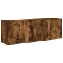 Wall TV cabinets 2 units smoked oak 60x30x41 cm by , TV Furniture - Ref: Foro24-836947, Price: 69,48 €, Discount: %