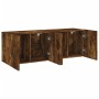 Wall TV cabinets 2 units smoked oak 60x30x41 cm by , TV Furniture - Ref: Foro24-836947, Price: 69,48 €, Discount: %