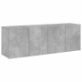 Wall TV cabinets 2 units concrete gray 60x30x41 cm by , TV Furniture - Ref: Foro24-836945, Price: 71,41 €, Discount: %