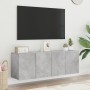 Wall TV cabinets 2 units concrete gray 60x30x41 cm by , TV Furniture - Ref: Foro24-836945, Price: 71,41 €, Discount: %