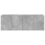 Wall TV cabinets 2 units concrete gray 60x30x41 cm by , TV Furniture - Ref: Foro24-836945, Price: 71,41 €, Discount: %