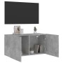 Mueble para TV de pared gris hormigón 80x30x41 cm de , Muebles TV - Ref: Foro24-836958, Precio: 49,71 €, Descuento: %