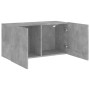 Mueble para TV de pared gris hormigón 80x30x41 cm de , Muebles TV - Ref: Foro24-836958, Precio: 49,71 €, Descuento: %