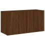 Brown oak wall TV cabinet 80x30x41 cm by , TV Furniture - Ref: Foro24-836964, Price: 52,66 €, Discount: %