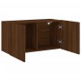 Brown oak wall TV cabinet 80x30x41 cm by , TV Furniture - Ref: Foro24-836964, Price: 52,66 €, Discount: %