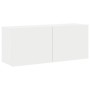 Mueble para TV de pared blanco 100x30x41 cm de , Muebles TV - Ref: Foro24-836966, Precio: 74,50 €, Descuento: %