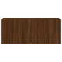 Brown oak wall TV cabinet 100x30x41 cm by , TV Furniture - Ref: Foro24-836972, Price: 62,07 €, Discount: %