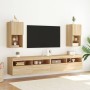 Mueble para TV con luces LED roble Sonoma 30,5x30x60 cm de , Muebles TV - Ref: Foro24-836991, Precio: 43,99 €, Descuento: %