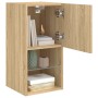 TV-Schrank mit LED-Leuchten Sonoma-Eiche 30,5x30x60 cm von , TV-Möbel - Ref: Foro24-836991, Preis: 42,99 €, Rabatt: %