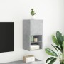 Concrete gray TV cabinet with LED lights 30.5x30x60 cm by , TV Furniture - Ref: Foro24-836993, Price: 42,51 €, Discount: %