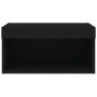 TV cabinet with LED lights black 60x30x30 cm by , TV Furniture - Ref: Foro24-837129, Price: 39,99 €, Discount: %