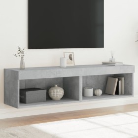 TV cabinets with LED lights 2 pcs concrete gray 60x30x30 cm by , TV Furniture - Ref: Foro24-837134, Price: 58,99 €, Discount: %