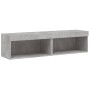 Muebles para TV con luces LED 2 uds gris hormigón 60x30x30 cm de , Muebles TV - Ref: Foro24-837134, Precio: 58,91 €, Descuent...