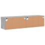 TV cabinets with LED lights 2 pcs concrete gray 60x30x30 cm by , TV Furniture - Ref: Foro24-837134, Price: 58,99 €, Discount: %